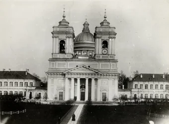 The Trinity Cathedral of the Saint Alexander Nevsky Lavra in Saint Petersburg