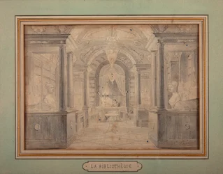 Napoleon at Work in the Library of the Chateau de Malmaison, c.1806