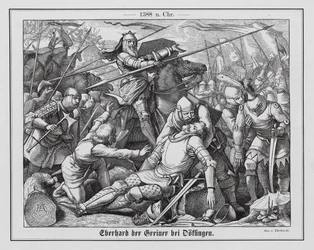 Eberhard II, Count of Wurttemberg, at the Battle of Doffingen