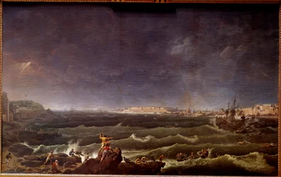Tempete en rade de Saint Malo