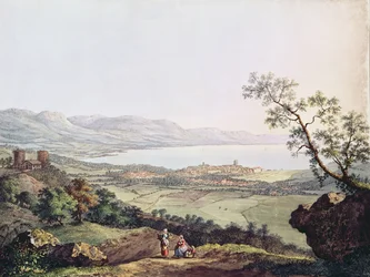 View of Geneva from Saconex in Savoy