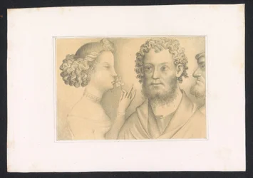 Men and Young Woman