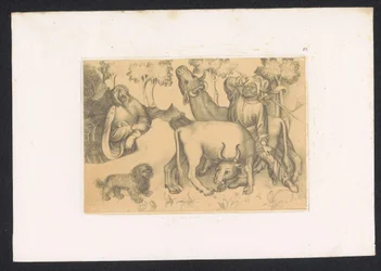 Paul of Thebes Observes Man with Two Oxen