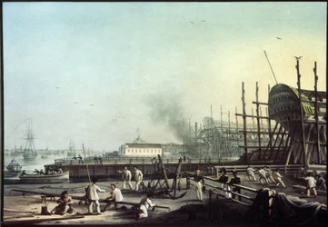 The Admiralty Naval Shipyard in Saint Petersburg