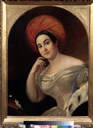 Portrait of the actress Ekaterina Semyonova
