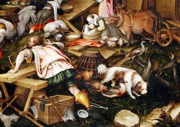 The animals enter Noah