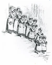 Charity children, c.1880