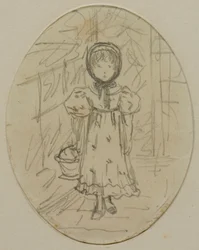 Little Girl in a Garden
