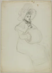 Seated Girl with Muff