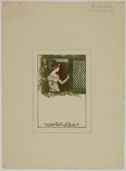Woman at Lattice Window