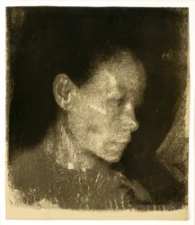 Head of a Working Woman in Three-Quarter Profile Turned to the Right, 1905