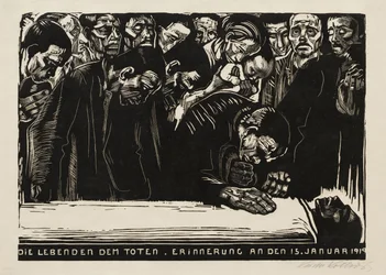 Memorial sheet for Karl Liebknecht