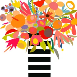 Flowers and Stripes 3, 2024