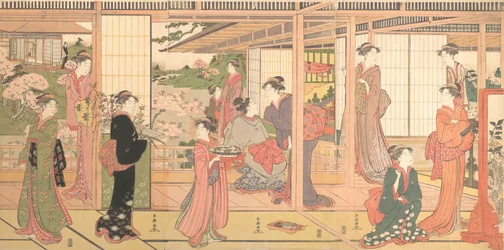 Mansion Opening onto a Garden