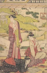 Three Women Enjoying Literary Pursuits