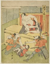 Act Ten: Amakawaya House from the play Chushingura (Treasury of the Forty-seven Loyal Retainers)