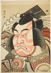 Portrait of the Actor Iwai Hanshiro IV as Akita Jonosuke Yoshikage in a 