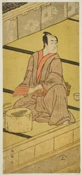 The Actor Ichikawa Monnosuke II as Daidoji Tabatanosuke in the Play Mukashi Mukashi Tejiro no Saru, Performed at the Ichimura Theater in the Eighth Month, 1792