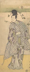 The Actor Sawamura Sojuro III as a Nobleman Writing Poetry