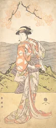 The Fourth Iwai Hanshiro as a Woman Standing Beneath a Cherry Tree