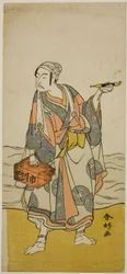 The Actor Ichikawa Yaozo II as the Boatman Jirosaku in the Play Oyafune Taiheiki, Performed at the Ichimura Theater in November 1775