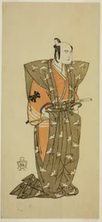 The Actor Bando Mitsugoro I as Soga no Juro Sukenari in the Play 