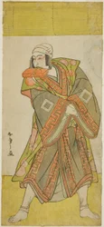 The Actor Ichikawa Danjuro V as Prince Koretaka Disguised as the Courier Izutsu Chuji, in the Play 