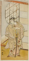 The Actor Matsumoto Koshiro IV as Matsuo-maru in the Play Sugawara Denju Tenarai Kagami, Performed at the Nakamura Theater in the Ninth Month, 1773