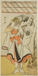 The Actor Nakamura Nakazo I as Chinzei Hachiro Tametomo Disguised as an Ascetic Monk, in the Play Kitekaeru Nishiki no Wakayaka, Performed at the Nakamura Theater in the Eleventh Month, 1780