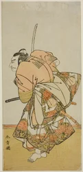 The Actor Nakamura Nakazo I as Chinzei Hachiro Tametomo in the Play Hana-zumo Genji Hiiki, Performed at the Nakamura Theater in the Eleventh Month, 1775