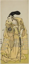 The Actor Nakamura Nakazo I as Kudo Suketsune in the Play Iro Moyo Aoyagi Soga, Performed at the Nakamura Theater in the Second Month, 1775