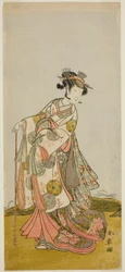 The Actor Nakamura Noshio I as Princess Usuyuki in the play 