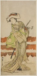 The Actor Onoe Kikugoro I as Tonase in the Play 