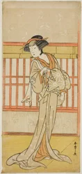 The Actor Osagawa Tsuneyo II as the Courtesan Miyagino in the Play Go Taiheiki Shiraishi-banashi, Performed at the Morita Theater in the Fourth Month, 1780