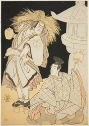The Actors Nakayama Kojuro VI as Osada Taro Kagemune and Sawamura Sojuro III as Komatsu no Shigemori