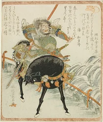 Chohi (Zhang Fei) on Black Horse
