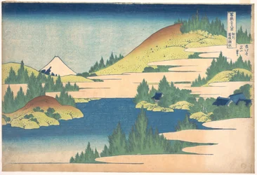 36 Views of Mount Fuji, Japan: View of Lake Hakone, Sagami Province