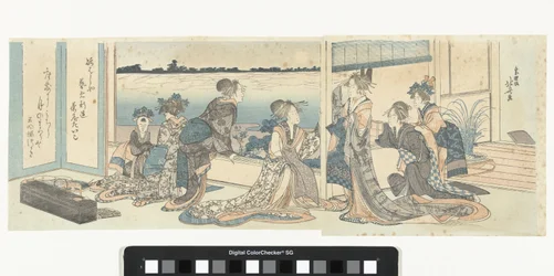 Courtesans Watching the Autumn Moon