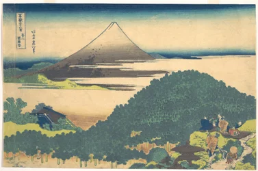 Cushion Pine at Aoyama, from the Series Thirty-six Views of Mount Fuji