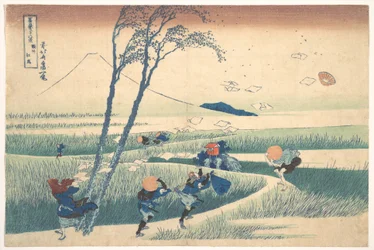 Ejiri in Suruga Province, from the Series Thirty-six Views of Mount Fuji