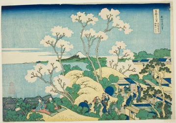 Goten Hill at Shinagawa on the Tokaido, from the Series 
