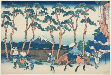 Hodogaya on the Tokaido, from the series "Thirty-six Views of Mount Fuji"