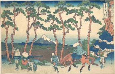Hodogaya on the Tokaido, from the series Thirty-six Views of Mount Fuji