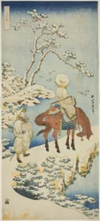 Horseman in Snow, from the series 