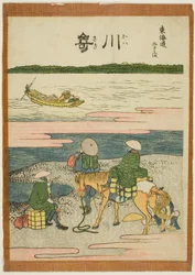 Kawasaki, from the series Fifty-three Stations of the Tokaido (Tokaido gojusan tsugi)