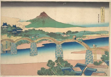 Kintai Bridge in Suo Province, from the Series Remarkable Views of Bridges in Various Provinces