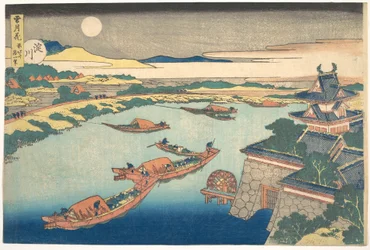 Moonlight on the Yodo River, from the series Snow, Moon, and Flowers