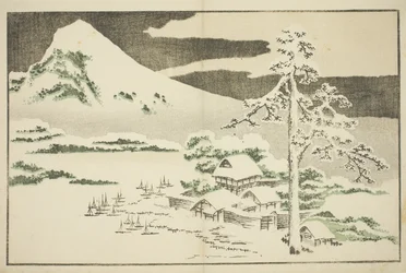 Mount Fuji in Winter, from The Picture Book of Realistic Paintings of Hokusai