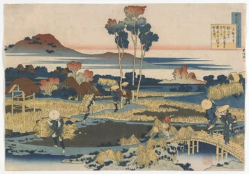 One Hundred Poets, One Poem Each, as Explained by the Wet Nurse: Emperor Tenji (Tenchi) Edo period