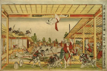 Perspective View of the Night Attack of the 47 Loyal Retainers